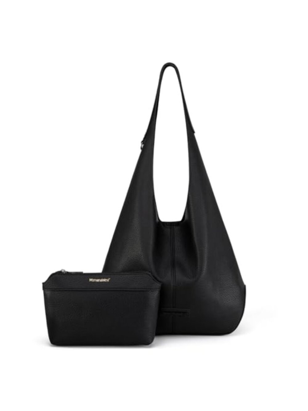 Ultra Soft Faux Leather Slouchy Hobo Shoulder Bag with Coin Purse